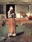 Sick chicken Winslow Homer